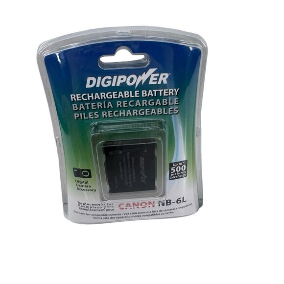 Canon Powershot NB-6L Digipower Rechargeable Battery New Fast Shipping - Picture 1 of 3
